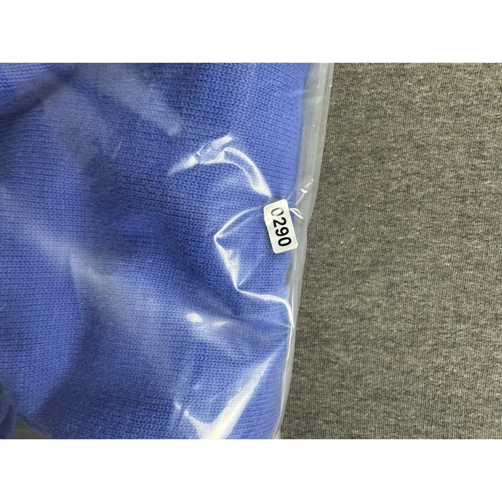 Calvin Klein Sweater Mens L Pullover Blue Cotton Casual distressed 89 Collection